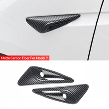 Load image into Gallery viewer, 2Pcs Car Side Camera Protection Covers Kit Decoration Sticker Car Modification Accessories for Tesla Model 3 Highland Moel Y
