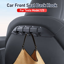 Load image into Gallery viewer, Car Seat Hidden Hooks Purse Bag Hanger Back Seater Headrest Bracket Hanger Accessories For Tesla Model 3 Y
