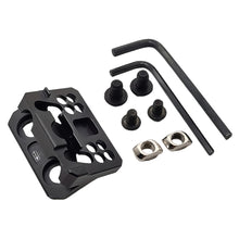 Load image into Gallery viewer, 1PC M300/M600C/Modlite V2 Flashlight Base 45° Metal Side Base Hollow Support For MLOK/KEYMOD System
