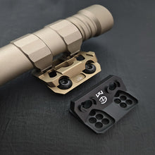 Load image into Gallery viewer, 1PC M300/M600C/Modlite V2 Flashlight Base 45° Metal Side Base Hollow Support For MLOK/KEYMOD System
