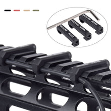 Load image into Gallery viewer, 1Set MGP/CQB Rail Version Metal Mousetail Card Slot Trimmer M300/M600 Flashlight Thread Guide For MLOK System
