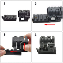 Load image into Gallery viewer, 1PC Tactical Flashlight Clip For 20MM Guide Helmet Outdoor Portable Flashlight Accessories
