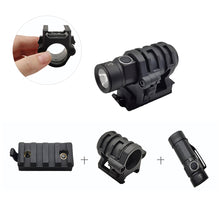 Load image into Gallery viewer, 1PC Tactical Flashlight Clip For 20MM Guide Helmet Outdoor Portable Flashlight Accessories
