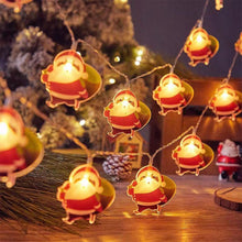 Load image into Gallery viewer, Christmas Decoration LED Light String Snowflake Snowman Santa Claus Christmas Tree String Light Xmas Tree Ornament For Home
