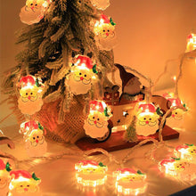 Load image into Gallery viewer, Christmas Decoration LED Light String Snowflake Snowman Santa Claus Christmas Tree String Light Xmas Tree Ornament For Home
