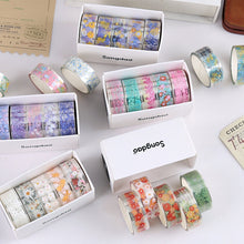 Load image into Gallery viewer, 5Rolls Kawaii Transparent Sticker Tape DIY Decorative Material Tape Sketchbook Stickers School Supplies Stationery
