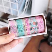 Load image into Gallery viewer, 5Rolls Kawaii Transparent Sticker Tape DIY Decorative Material Tape Sketchbook Stickers School Supplies Stationery
