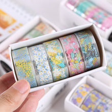 Load image into Gallery viewer, 5Rolls Kawaii Transparent Sticker Tape DIY Decorative Material Tape Sketchbook Stickers School Supplies Stationery
