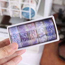 Load image into Gallery viewer, 5Rolls Kawaii Transparent Sticker Tape DIY Decorative Material Tape Sketchbook Stickers School Supplies Stationery
