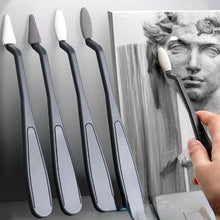 Load image into Gallery viewer, Paper Art Blenders Paper Art Blending Stumps Multipurpose Ergonomic Sketch Wipe Scrapers With Rub Sponge For Artist Charcoal

