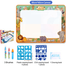 Load image into Gallery viewer, 60x80CM Magic Water Drawing Mat Coloring Doodle With Reusable Magic Pens Montessori Painting Board Educational Toys Kids Gifts
