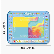 Load image into Gallery viewer, 60x80CM Magic Water Drawing Mat Coloring Doodle With Reusable Magic Pens Montessori Painting Board Educational Toys Kids Gifts

