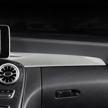 Load image into Gallery viewer, 2Pcs Car Carbon Fiber Texture Central Console Dashboard Panel Protective Cover Trim For Mercedes Benz 15-21 C W205 16-21 GLC X25
