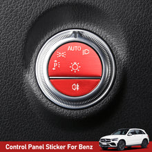 Load image into Gallery viewer, Car Headlight Electronic Handbrake Patch Door Lock Panel Sticker Start Decoration Modification Accessories Supplies For Mercedes Benz C GLC W206 X254 W214 2022
