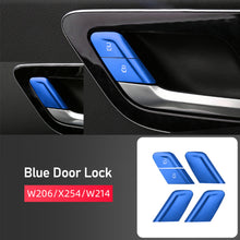 Load image into Gallery viewer, Car Headlight Electronic Handbrake Patch Door Lock Panel Sticker Start Decoration Modification Accessories Supplies For Mercedes Benz C GLC W206 X254 W214 2022
