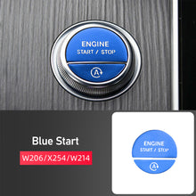 Load image into Gallery viewer, Car Headlight Electronic Handbrake Patch Door Lock Panel Sticker Start Decoration Modification Accessories Supplies For Mercedes Benz C GLC W206 X254 W214 2022
