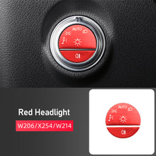 Load image into Gallery viewer, Car Headlight Electronic Handbrake Patch Door Lock Panel Sticker Start Decoration Modification Accessories Supplies For Mercedes Benz C GLC W206 X254 W214 2022

