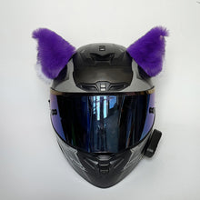 Load image into Gallery viewer, 2Pcs Car Motorcycle Helmet Decoration Electric Bike Soft Little Plush Cat's Ears For Motocross Full Face Off Road Helmet Sticker
