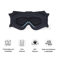 Load image into Gallery viewer, 3D Stereoscopic Eye Mask for Sleep Light Blocking Breathable Eye Pressure for Men and Women Nap Light Blocking Sleep Eye Mask
