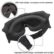 Load image into Gallery viewer, 3D Stereoscopic Eye Mask for Sleep Light Blocking Breathable Eye Pressure for Men and Women Nap Light Blocking Sleep Eye Mask
