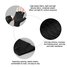 Load image into Gallery viewer, Copper Fiber Half-finger Pressure Gloves Copper Ammonia Knitted Gloves Anti-slip Outdoor Rehabilitation Training Copper Ion Gloves

