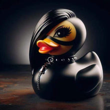 Load image into Gallery viewer, Satan Duck Punk Duck Small Death Rock Duck Valentina Lady Duck Goth Girl Duck for Desk Car Interior Truck Dashboard Tabletop Decoration

