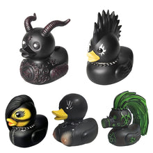 Load image into Gallery viewer, Satan Duck Punk Duck Small Death Rock Duck Valentina Lady Duck Goth Girl Duck for Desk Car Interior Truck Dashboard Tabletop Decoration
