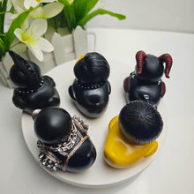 Load image into Gallery viewer, Satan Duck Punk Duck Small Death Rock Duck Valentina Lady Duck Goth Girl Duck for Desk Car Interior Truck Dashboard Tabletop Decoration
