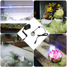 Load image into Gallery viewer, Mini LED Pumpkin Light Fogger Water Fountain Pond Fog Machine for Halloween Christmas Easter Party Festival Decoration
