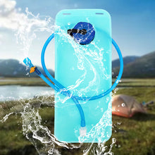 Load image into Gallery viewer, Portable 2L Folding Water Bag with Drinking Tube Sports Backpack Bicycle Riding Hydration Food Grade Outdoor Camping Water Bag
