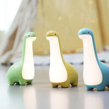 Load image into Gallery viewer, Dinosaur Night Light Long Necked Animal Light Cartoon Bedside Lamp Children's Eye Protection LED Light USB Charging Dimming Atmosphere Light Desktop Ornament Gift
