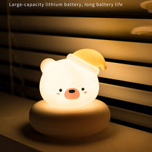 Load image into Gallery viewer, Cute Animal Night Light USB Charging Night Lamp Creative Sleep Lamp for Children's Birthday Holiday Christmas Gift Luminous Cartoon Lights Bedroom Decorative Night Atmosphere Lamp
