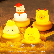 Load image into Gallery viewer, Cute Animal Night Light USB Charging Night Lamp Creative Sleep Lamp for Children's Birthday Holiday Christmas Gift Luminous Cartoon Lights Bedroom Decorative Night Atmosphere Lamp
