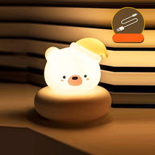 Load image into Gallery viewer, Cute Animal Night Light USB Charging Night Lamp Creative Sleep Lamp for Children's Birthday Holiday Christmas Gift Luminous Cartoon Lights Bedroom Decorative Night Atmosphere Lamp
