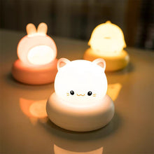 Load image into Gallery viewer, Cute Animal Night Light USB Charging Night Lamp Creative Sleep Lamp for Children's Birthday Holiday Christmas Gift Luminous Cartoon Lights Bedroom Decorative Night Atmosphere Lamp
