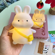 Load image into Gallery viewer, Baby Night Light Cute Rabbit LED Night Lamp USB Rechargeable Sleep Lamp Touch Sensor Bedroom Bedside Night Atmosphere Lamp For Kids Baby Gifts
