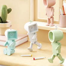 Load image into Gallery viewer, Astronaut Magnetic LED Night Light Mini Creative Table Lamp Adjustable Angle Robot With Light Bedroom Bedside Night Atmosphere Lamp For Kids Baby Gifts
