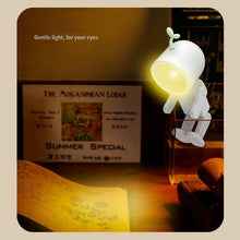 Load image into Gallery viewer, Astronaut Magnetic LED Night Light Mini Creative Table Lamp Adjustable Angle Robot With Light Bedroom Bedside Night Atmosphere Lamp For Kids Baby Gifts
