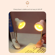 Load image into Gallery viewer, Cute Mini Clamp Lamp to Read Book Eye Protection Bookmarks Portable Light Rotatable Reading Lights for Books Decorative Book Children For Night
