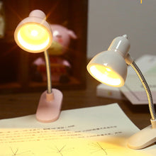 Load image into Gallery viewer, Cute Mini Clamp Lamp to Read Book Eye Protection Bookmarks Portable Light Rotatable Reading Lights for Books Decorative Book Children For Night
