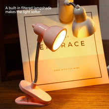 Load image into Gallery viewer, Cute Mini Clamp Lamp to Read Book Eye Protection Bookmarks Portable Light Rotatable Reading Lights for Books Decorative Book Children For Night
