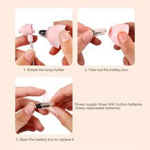 Load image into Gallery viewer, Cute Mini Clamp Lamp to Read Book Eye Protection Bookmarks Portable Light Rotatable Reading Lights for Books Decorative Book Children For Night
