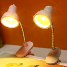 Load image into Gallery viewer, Cute Mini Clamp Lamp to Read Book Eye Protection Bookmarks Portable Light Rotatable Reading Lights for Books Decorative Book Children For Night
