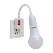 Load image into Gallery viewer, EU US Direct Plug-in Lamp Base E27 Rotary Lamp Socket Bulb Holder Flexible Lamp Holder Converter With Switch LED Table Lamp Adapter Light Base With On/Off
