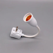 Load image into Gallery viewer, EU US Direct Plug-in Lamp Base E27 Rotary Lamp Socket Bulb Holder Flexible Lamp Holder Converter With Switch LED Table Lamp Adapter Light Base With On/Off

