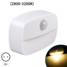 Load image into Gallery viewer, LED Night Light EU Plug In Lamp Smart Motion Sensor Light Indoor Mini Wall Lamp WC Hallway Stair Bedside Night Lamp Home Decoration Nightlights
