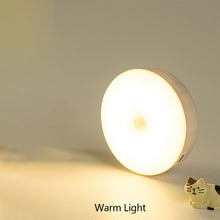 Load image into Gallery viewer, PIR Motion Sensor Light LED Night Light USB Rechargeable Night Lamp Wireless Closet Lights Dormitory Wardrobe Bedroom Bedside Nightlights
