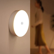 Load image into Gallery viewer, PIR Motion Sensor Light LED Night Light USB Rechargeable Night Lamp Wireless Closet Lights Dormitory Wardrobe Bedroom Bedside Nightlights
