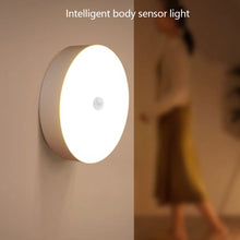 Load image into Gallery viewer, PIR Motion Sensor Light LED Night Light USB Rechargeable Night Lamp Wireless Closet Lights Dormitory Wardrobe Bedroom Bedside Nightlights
