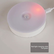 Load image into Gallery viewer, PIR Motion Sensor Light LED Night Light USB Rechargeable Night Lamp Wireless Closet Lights Dormitory Wardrobe Bedroom Bedside Nightlights
